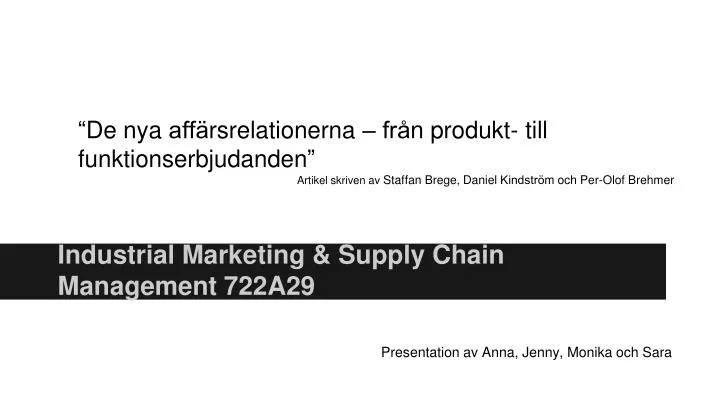 industrial marketing supply chain management 722a29