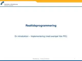realtidsprogrammering