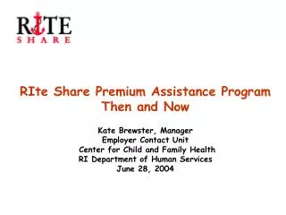 Why did Rhode Island implement a premium assistance program?