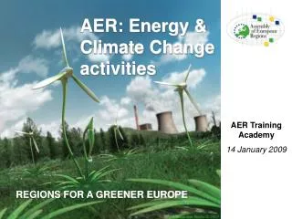 AER: Energy &amp; Climate Change activities