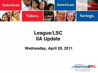 League/LSC IIA Update