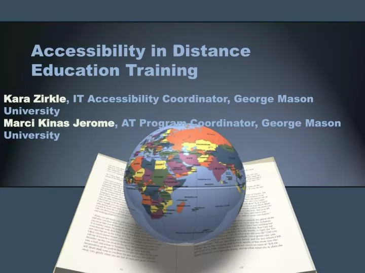 accessibility in distance education training