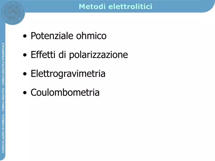 metodi elettrolitici
