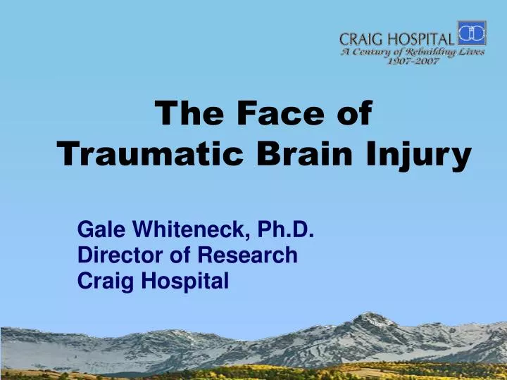 the face of traumatic brain injury