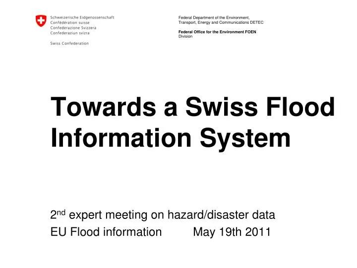 towards a swiss flood information system