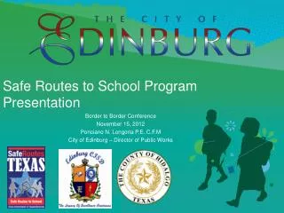 Safe Routes to School Program Presentation