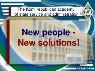 New people - N ew solutions!