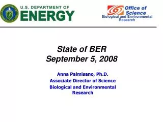 State of BER September 5, 2008