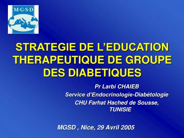 strategie de l education therapeutique de groupe des diabetiques