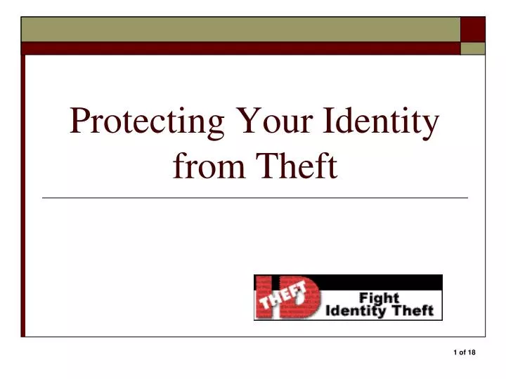 protecting your identity from theft