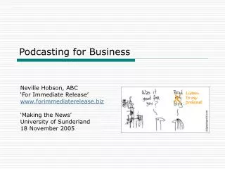 Podcasting for Business