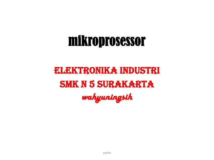 mikroprosessor