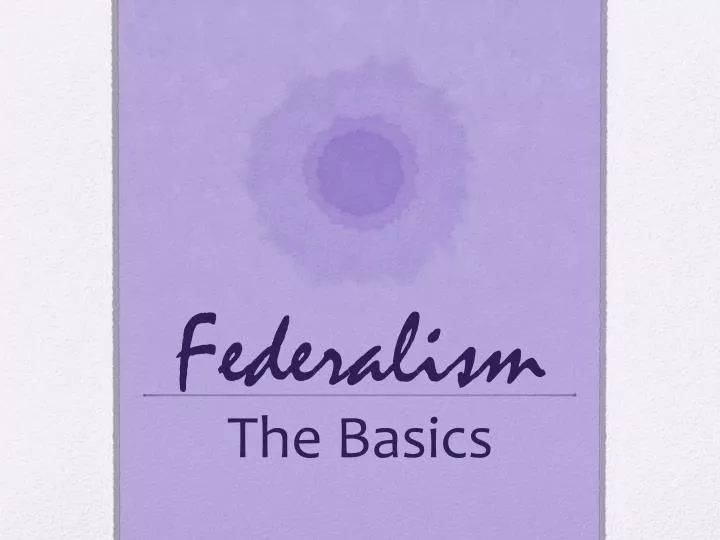 federalism