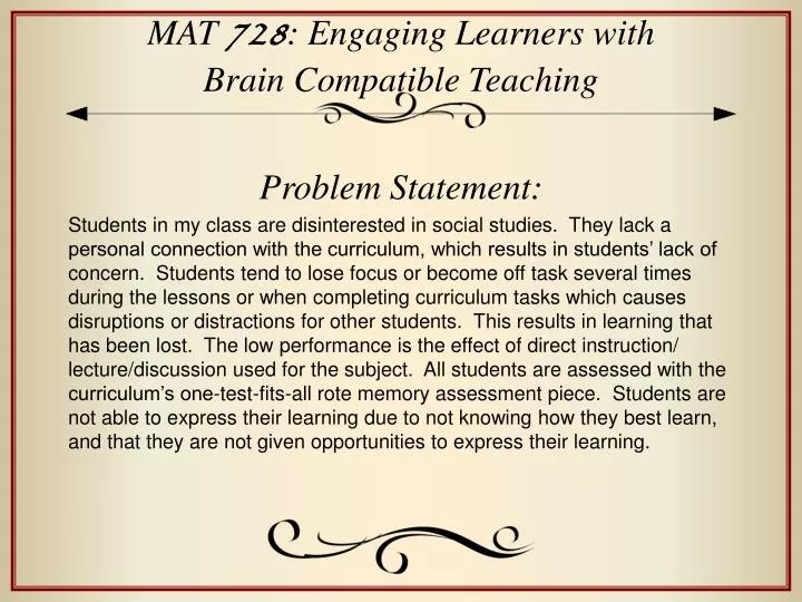 mat 728 engaging learners with brain compatible teaching