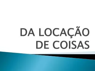da loca o de coisas