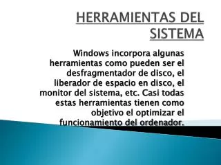 herramientas del sistema