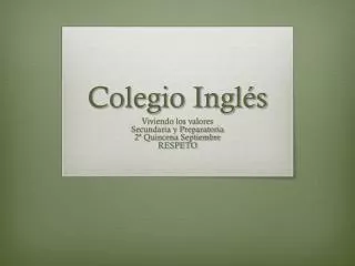colegio ingl s