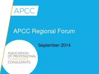 APCC Regional Forum