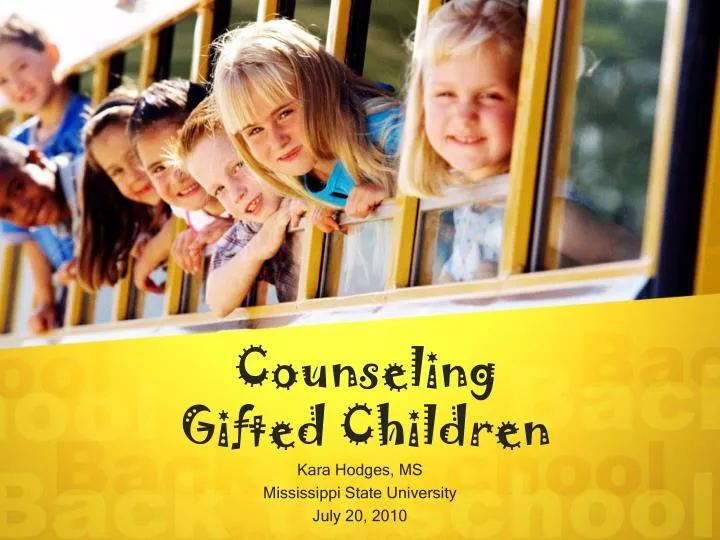 counseling gifted children