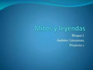mitos y leyendas