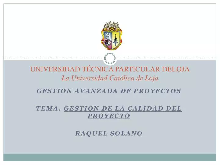 universidad t cnica particular deloja la universidad cat lica de loja