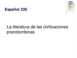 espa ol 330
