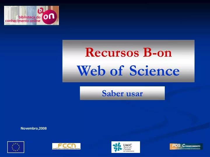 recursos b on web of science