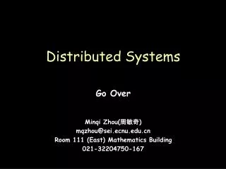 Distributed Systems