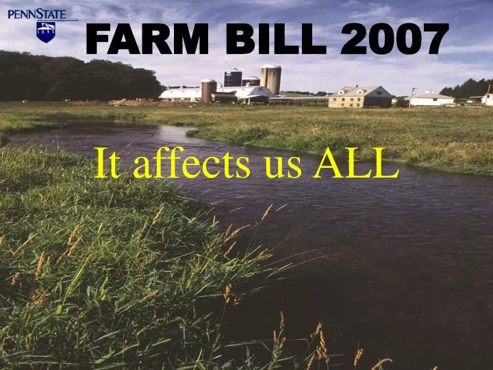 farm bill 2007