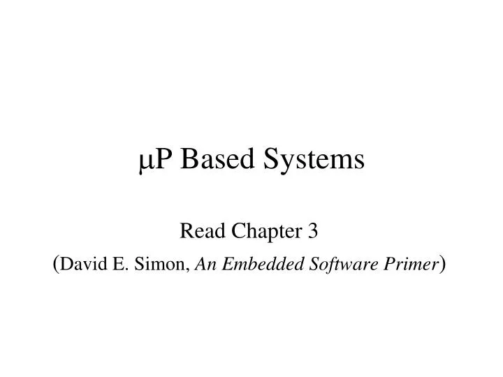 m p based systems