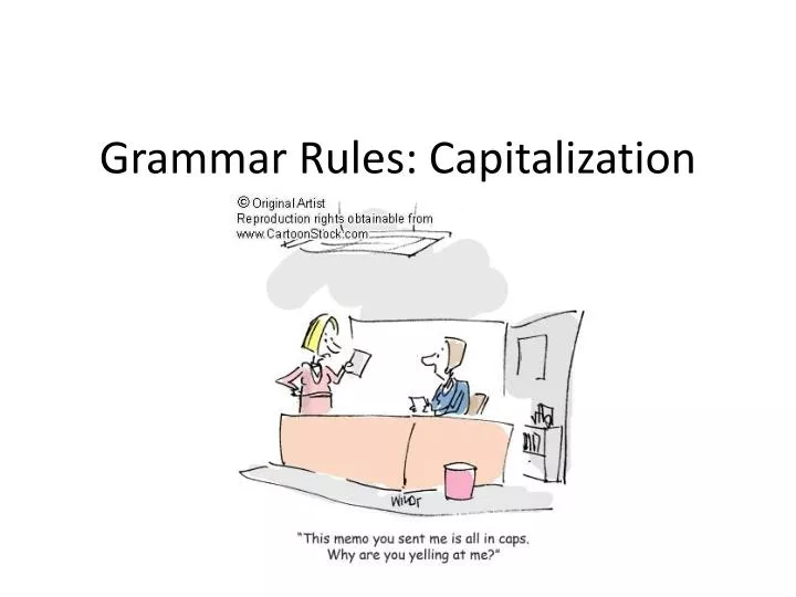 grammar rules capitalization