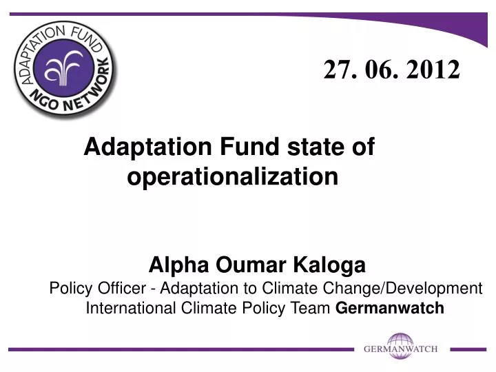 adaptation fund state of operationalization