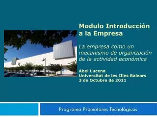programa promotores tecnol gicos