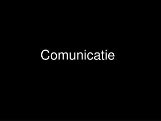 Comunicatie