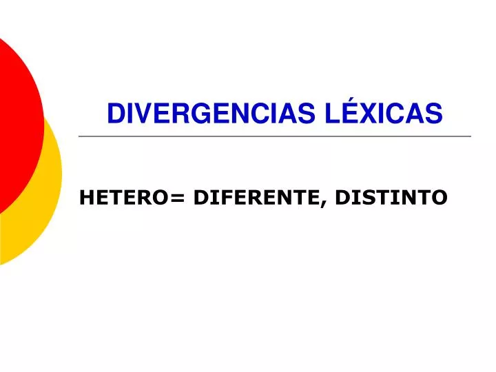 divergencias l xicas