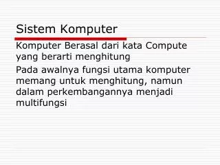 sistem komputer