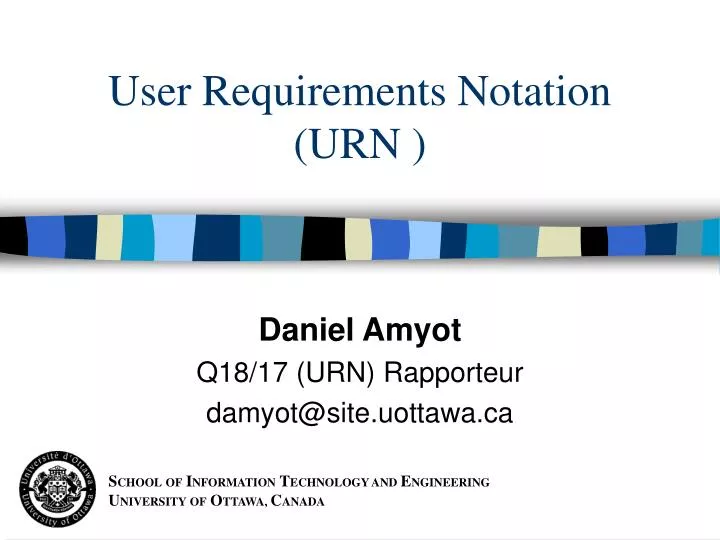 user requirements notation urn