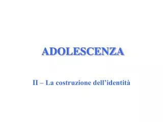 adolescenza
