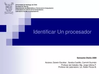 identificar un procesador