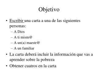 objetivo