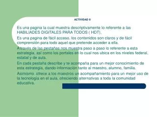 actividad ii