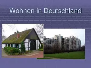 wohnen in deutschland