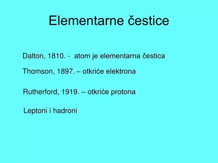 elementarne estice