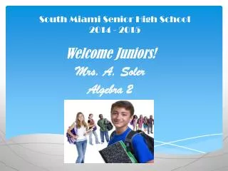 South Miami Senior High School 2014 - 2015