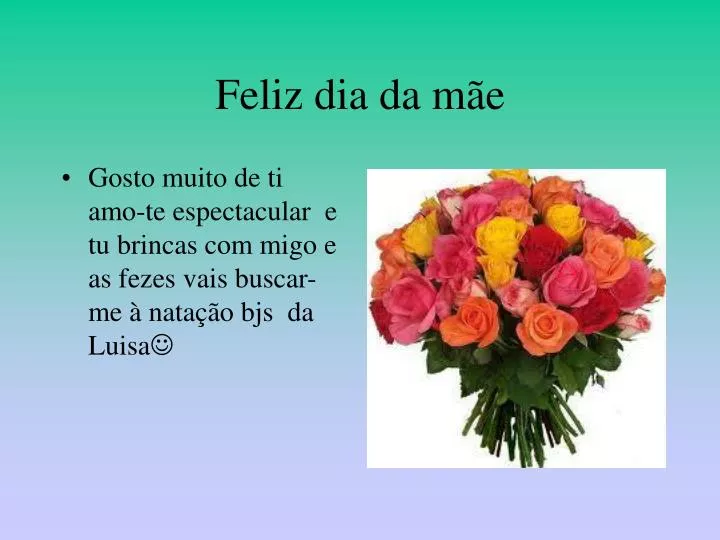 feliz dia da m e