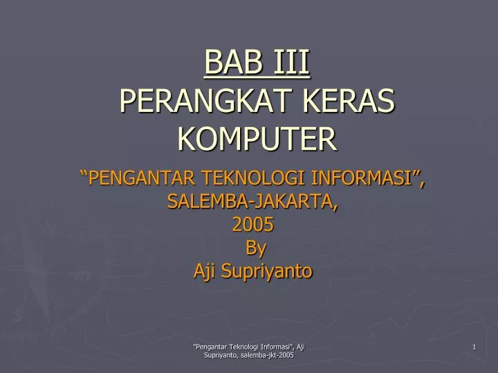 bab iii perangkat keras komputer