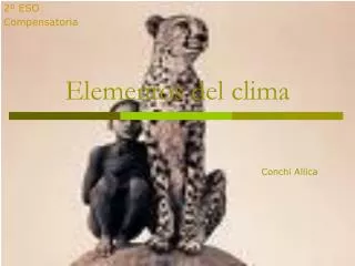 elementos del clima