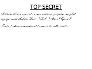 top secret