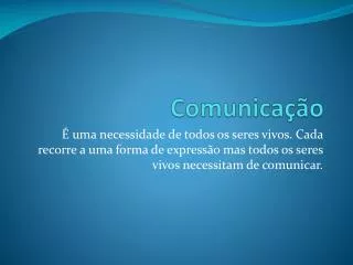 comunica o