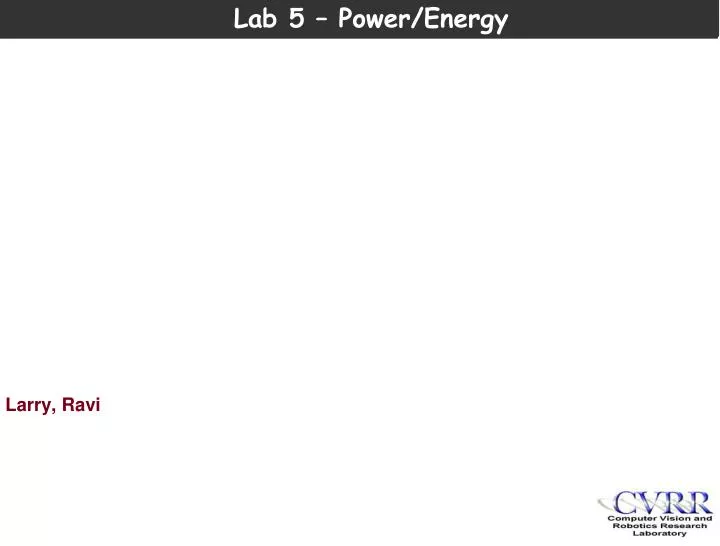 lab 5 power energy